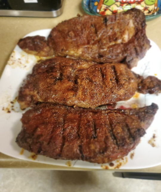 Steak Cooked