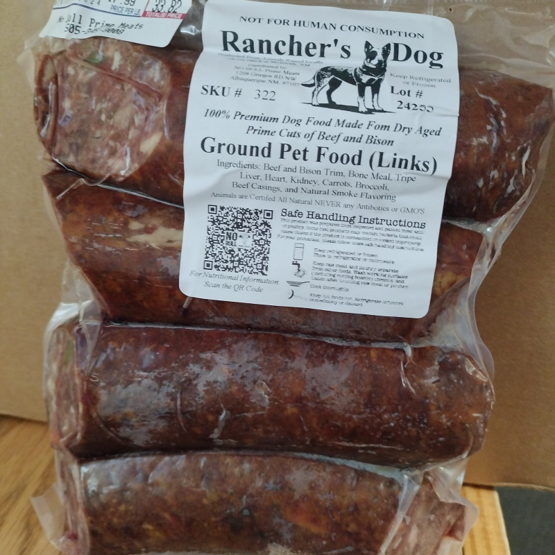 All Natural Smoked Sausage Links Dog Food