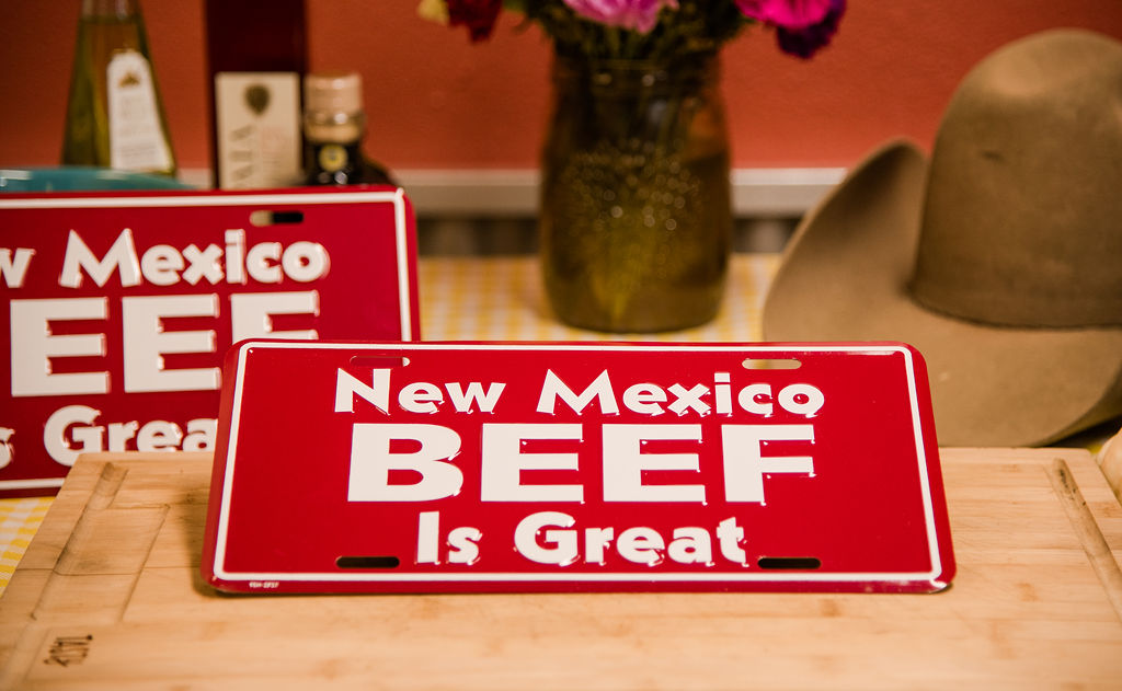 NM Beef License Plated