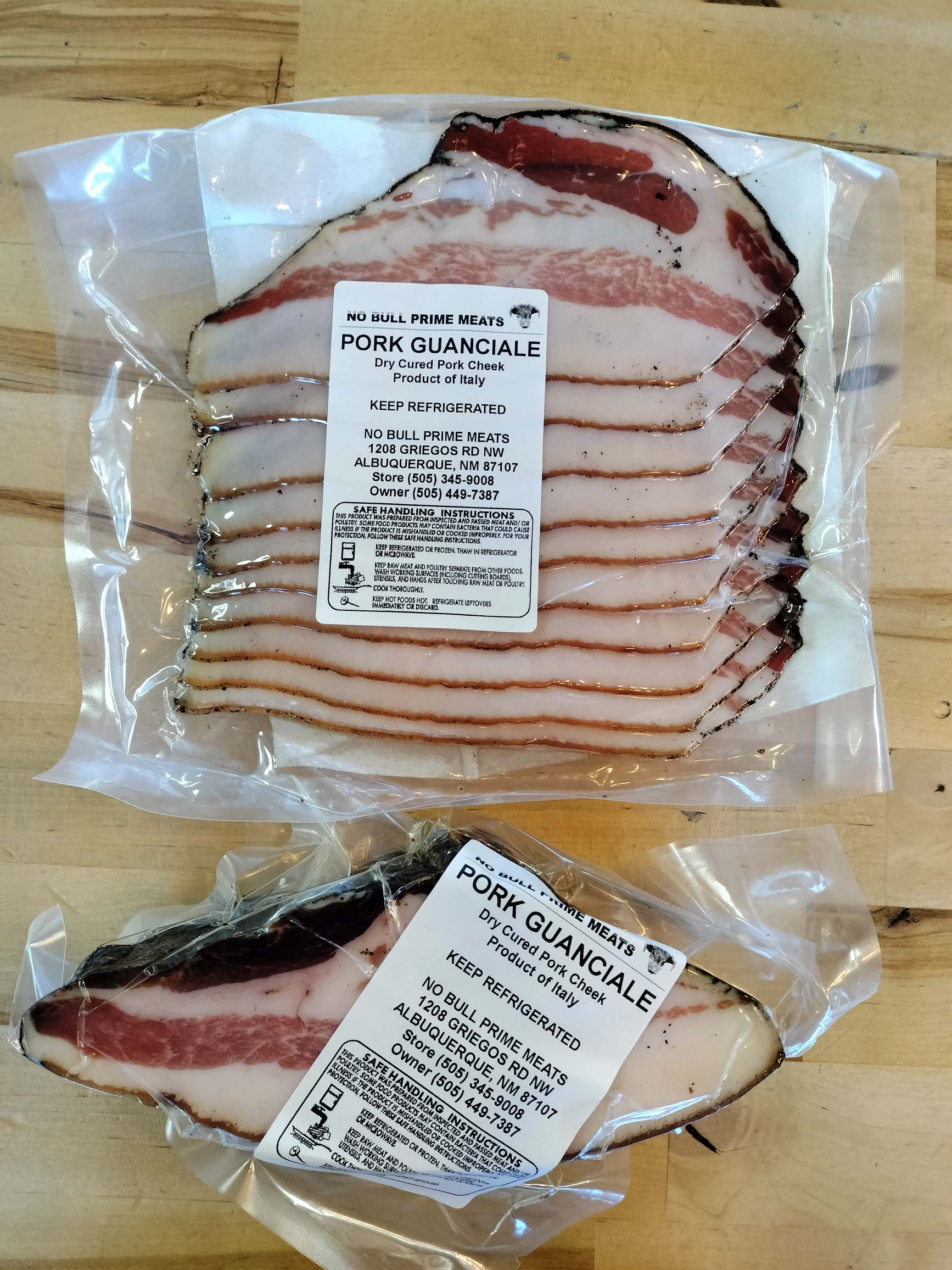 Pork Guanciale - Dry and Cured