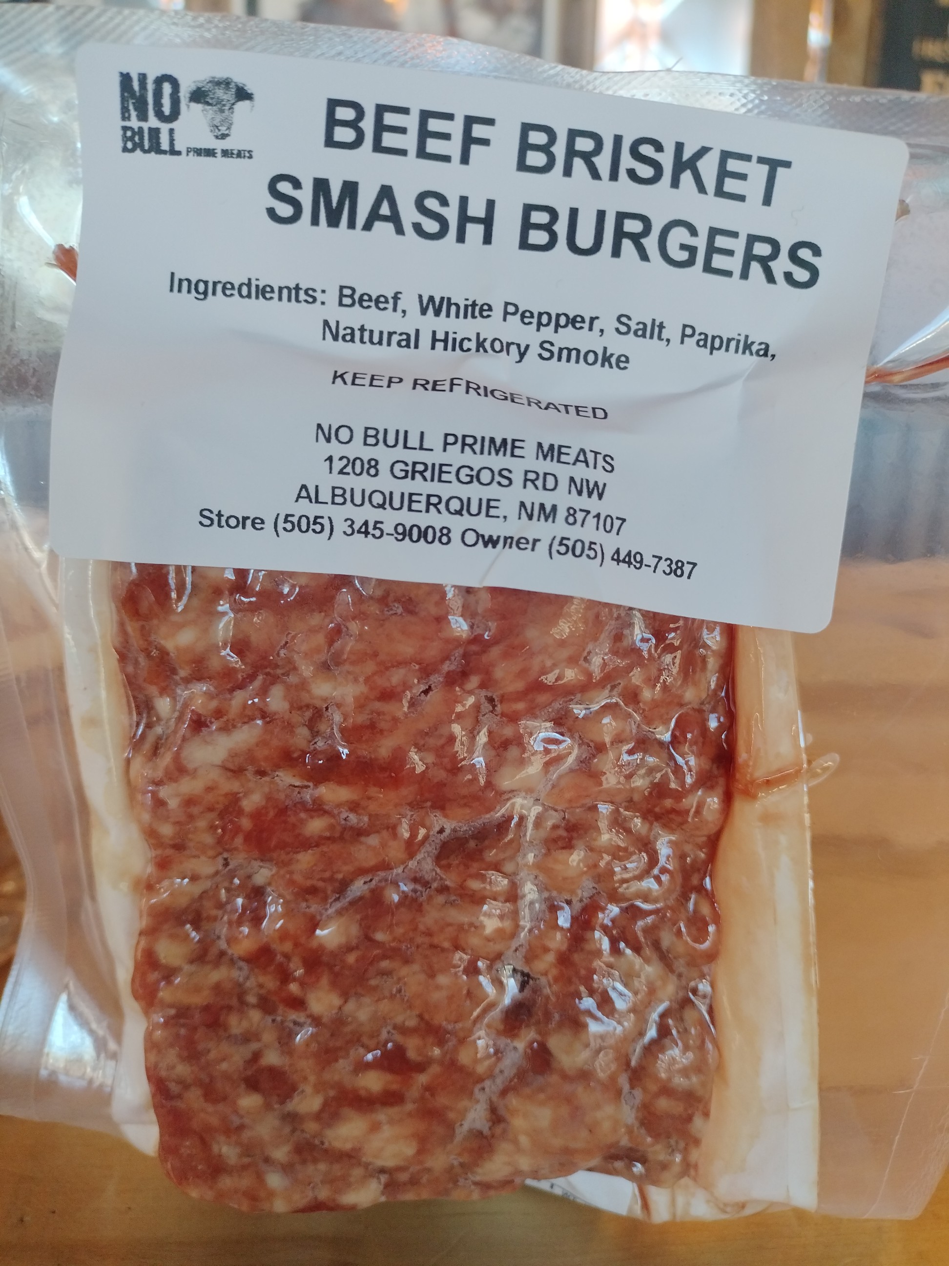 Beef Brisket Smash Burgers