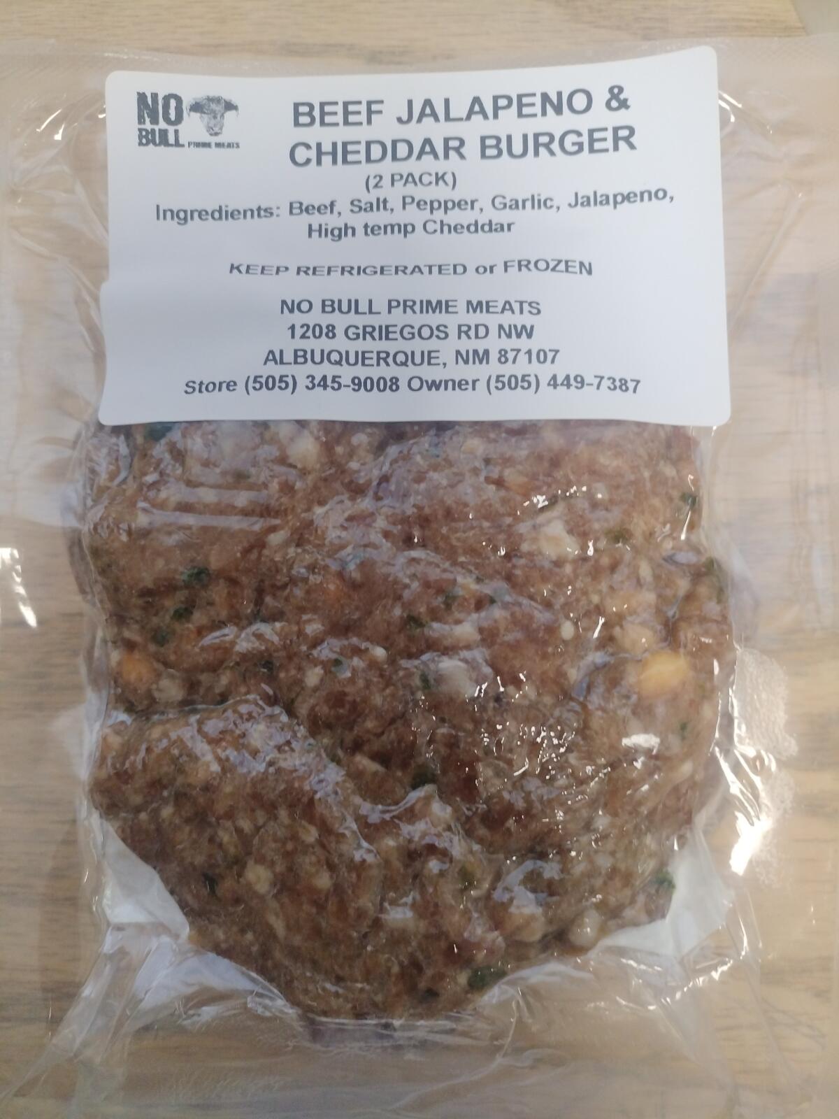 Jalapeno & Cheddar Beef Burger - 2 pack