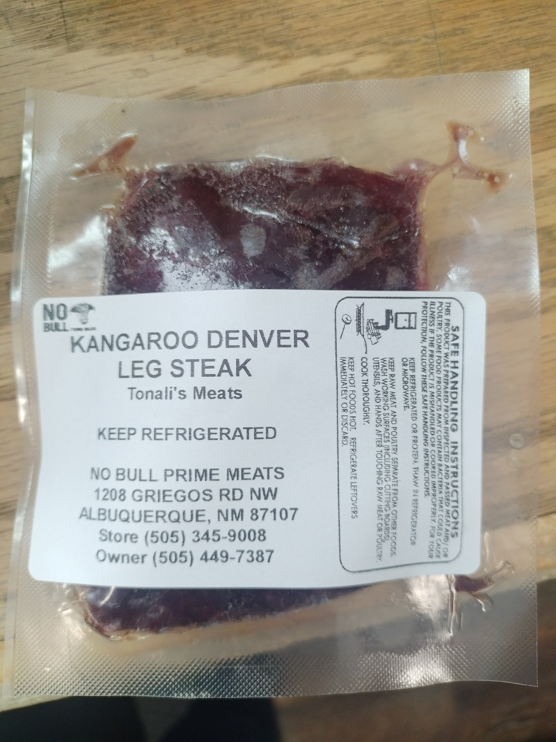 Kangaroo Denver Leg Steak