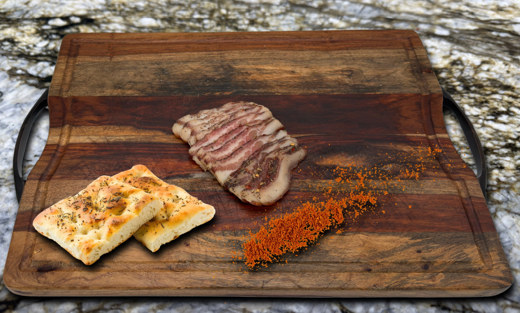 Sliced Pork Guanciale - Dry and Cured