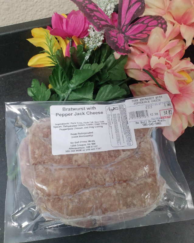 Pork Bratwurst with Pepperjack Cheese