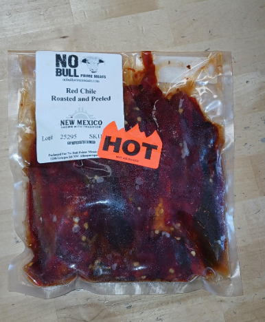 Hot Red Chile - Roasted Peeled and Cleaned