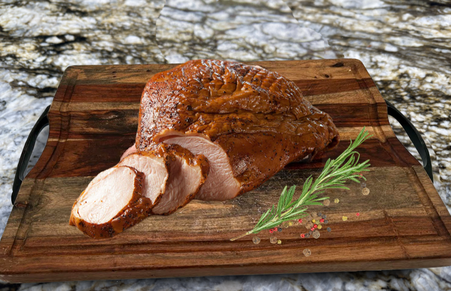 Boneless Skin-On Smoked Turkey Breast - Fully Cooked