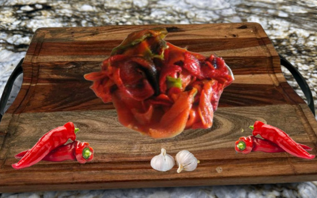 Hot Red Chile - Roasted Peeled and Cleaned