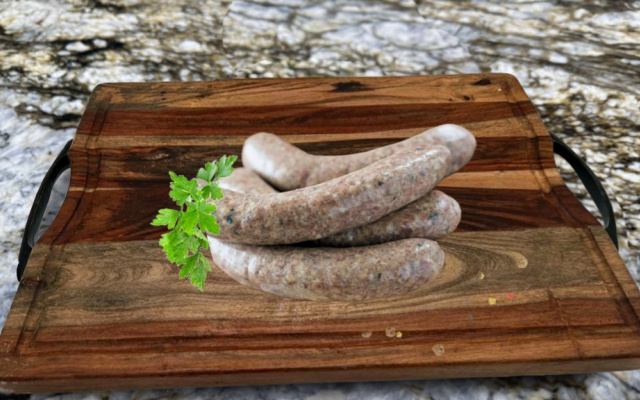 Green Chile Goat Sausage Links